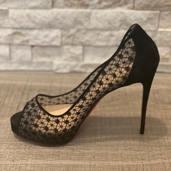CHRISTIAN LOUBOUTIN - Very Lace Heels - SIZE 40 - Picture 6 of 10